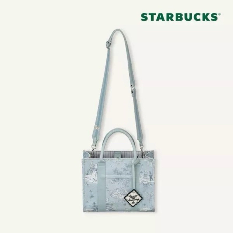 เปิดจอง กระเป๋า 𝗦𝘁𝗮𝗿𝗯𝘂𝗰𝗸𝘀 Korea 2024 French Summer Picnic Tote Bag #แท้