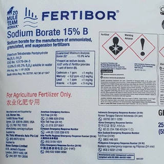 โบรอน 15% Fertibor® (USA) 1kg ช่วยพืชออกดอกติดผลดี ช่วยเพิ่มน้ำหนัก เพิ่มความหวาน เพิ่มน้ำมันในปาล์ม