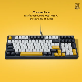 NUBWO คีย์บอร์ดเกมมิ่ง Mechanical MINI RGB มีให้เลือก 3 สี รุ่น X802 สินค้ารับประกัน 2 ปี