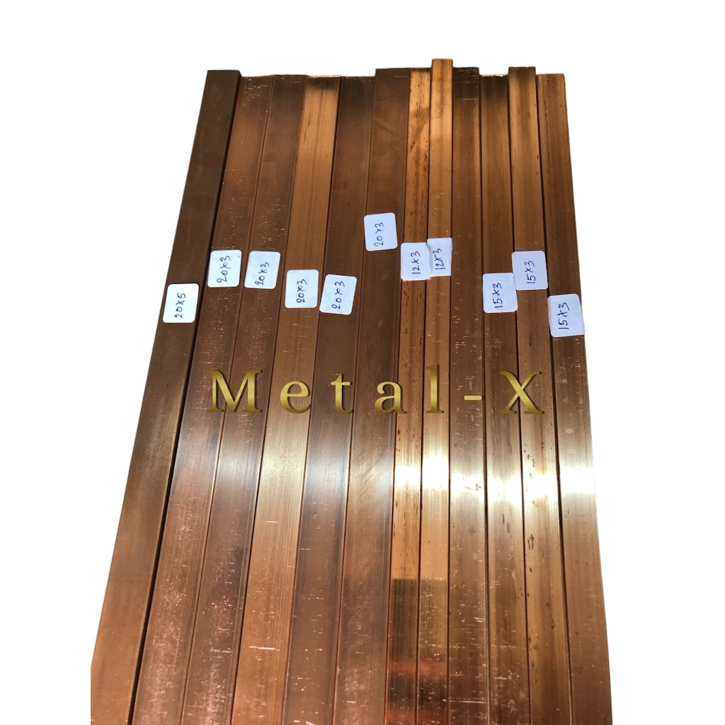 บัสบาร์ทองแดงแท้ 99.995% ขนาด 1”x1/4