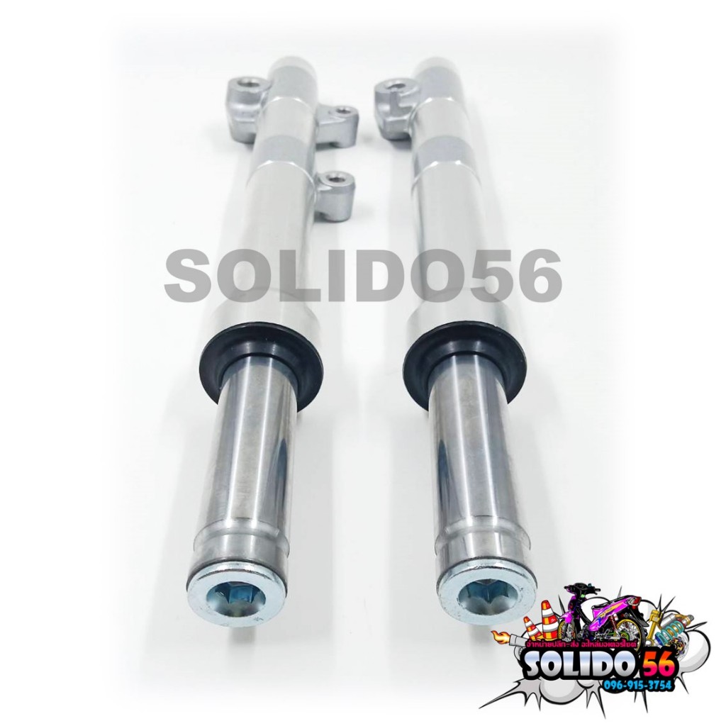 โช๊คหน้ากลึงเงา WAVE125/R/S/I(ไฟเลี้ยวบังลม) โช้คหน้า ตัดแกน 2.5 นิ้ว สำหรับรุ่นเวฟ125 ตัวเก่า - รูปที่ 3