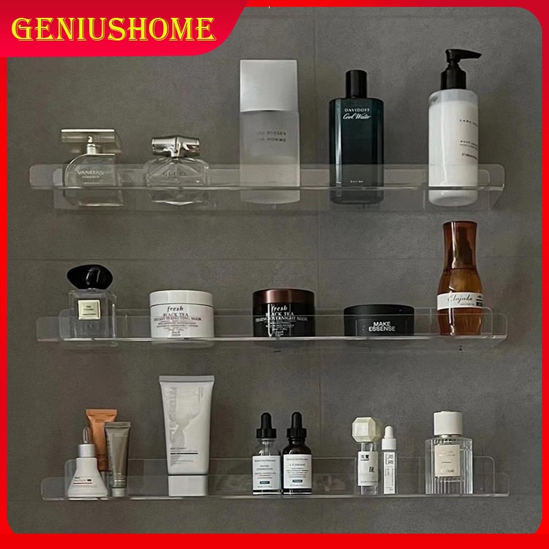 🚚พร้อมส่ง🚚 อะคริอิคติดผนัง ชั้นวางเร้าเตอร์ ชั้นวางของติดผนังอะคริลิคใส ที่ตั้งกล้องวงจรปิด แท่นโชว์สินค้า