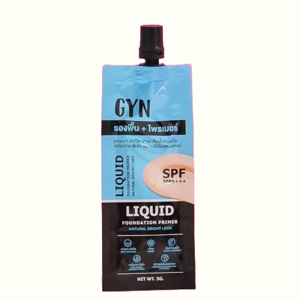 GYN รองพื้น+ไพรเมอร์ SPF PA+++GYN รองพื้น+ไพรเมอร์5กรัม SPF PA+++ ขนาด 5กรัม