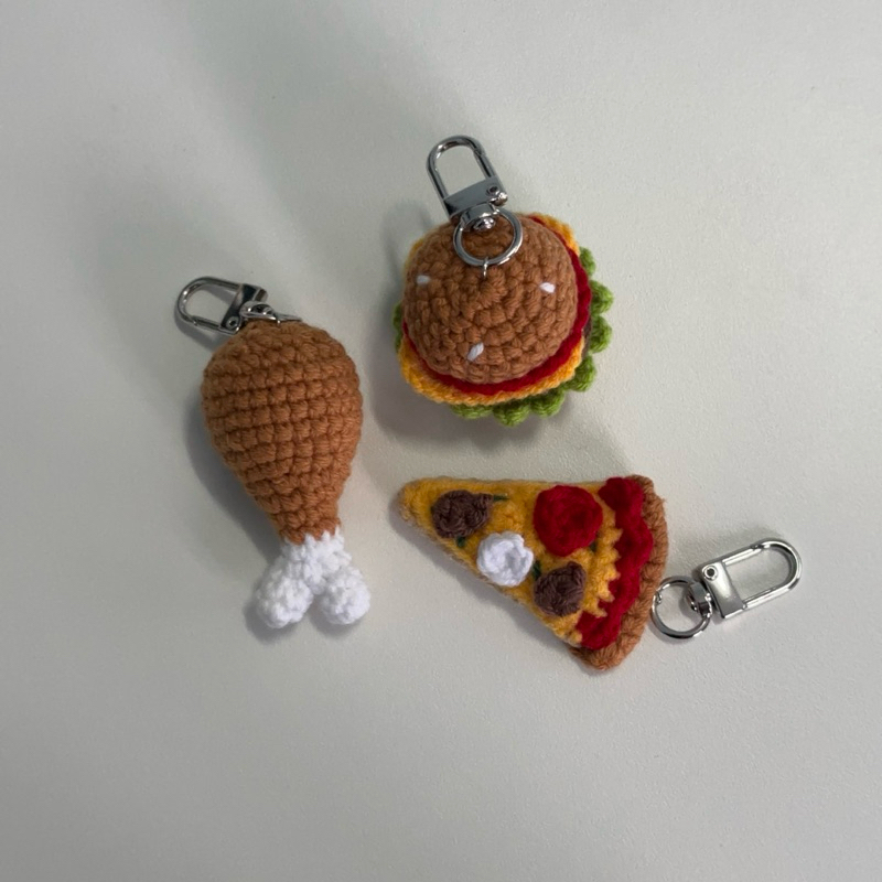 FASTFOOD KEYCHAIN พวงกุญแจไหมพรมฟาสฟู้ด