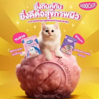 ยกโหล12ซอง Moochie Catมูชี่ อาหารเปียกแมวเพื่อสุขภาพ ไม่เติมเกลือ มูชี่แมว
