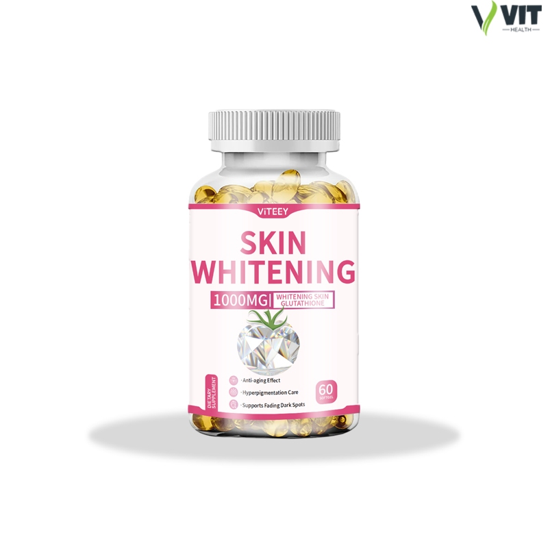 (60 แคปซูล) Glutathione Capsules Skin Whitening 1000mgแคปซูล วิตามินผิว คอลลาเจน รองรับผมและเล็บที่เปล่งประกาย แคปซูลกลู