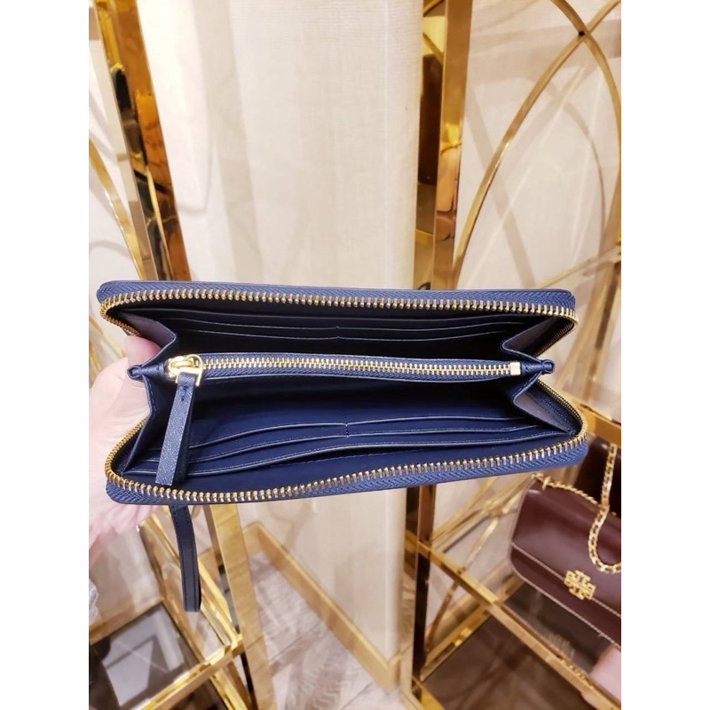 ✨สด - ผ่อน✨ Tory Burch Emerson Saffiano Leather Wristlet Continental Wallet ของแท้ 💯
