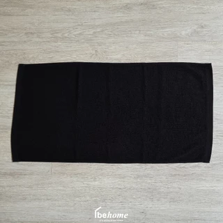 Behome ผ้าขนหนู Hotel Collection สีดำ ด้ายคู่ เกรดA (มีขนาดให้เลือก)