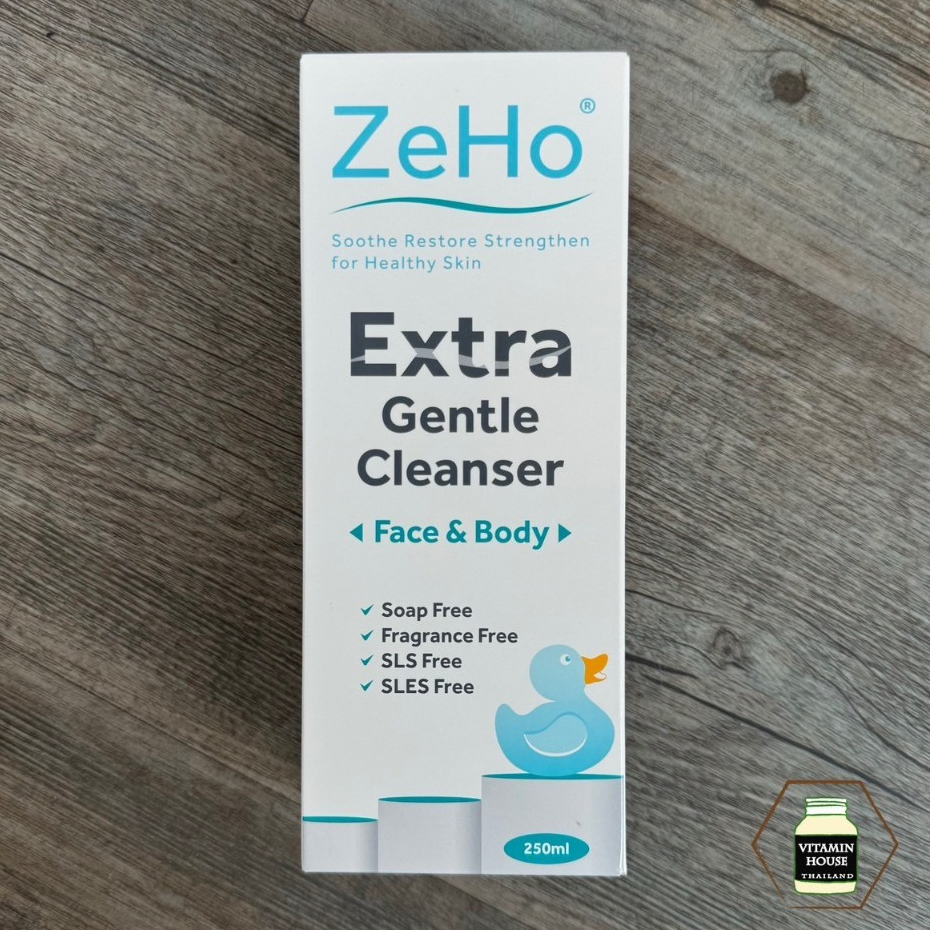 ZeHo Extra Gentle Cleanser Face & Body ผลิตภัณฑ์ทำความสะอาดผิวหน้าแลุะผิวกาย (250 มล.)