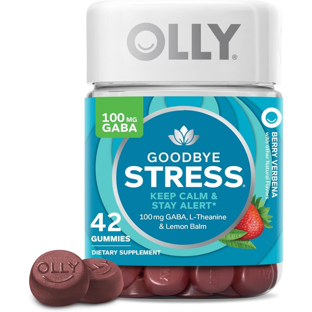 Olly Gummy Goodbye Stress วิตามินเยลลี่100% นำเข้าจากอเมริกา 42เม็ด วิตามินคลาย ความเครียด