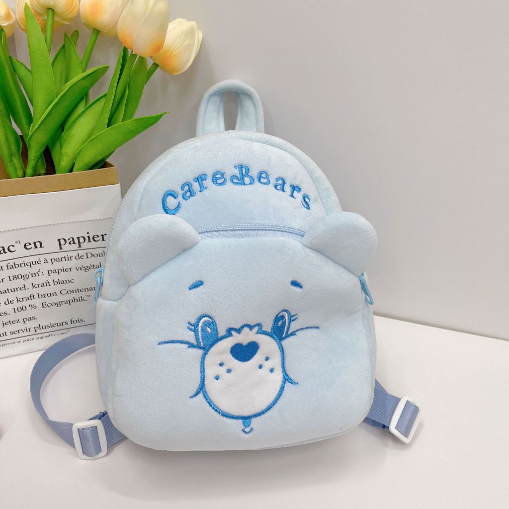 【จัดส่งจากประเทศไทย】care Bear กระเป๋าเป้น่ารักใบใหญ่ ของต้องมี ทั้งชอปปิ้งไปโรงเรียน ใส่ iPad ได้