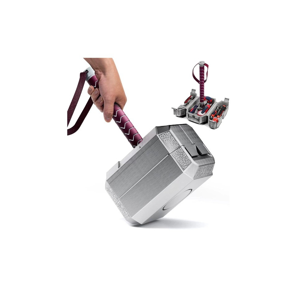 ค้อนธอร์ กล่องเครื่องมือ THOR TOOL HAMMER เซ็ตกล่องอุปกรณ์เครื่องมือช่าง Thor Mjolnir Hammer 1:1 (อุปกรณ์ 13 ชิ้น)