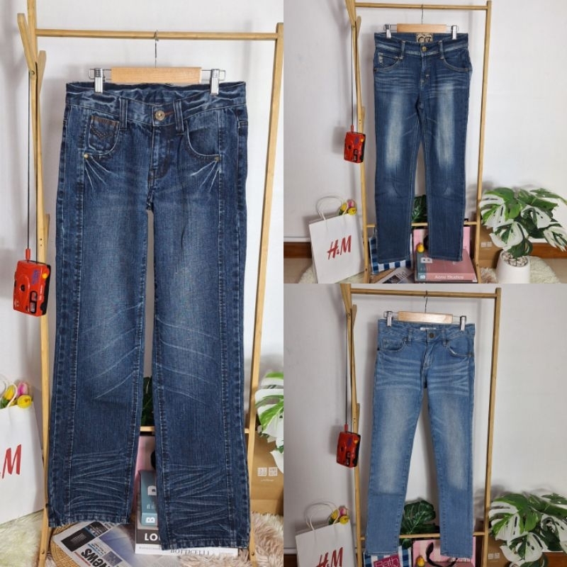 (รวมเอวต่ำ) กางเกงยีนส์มือสอง งานญี่ปุ่น (Post JP)