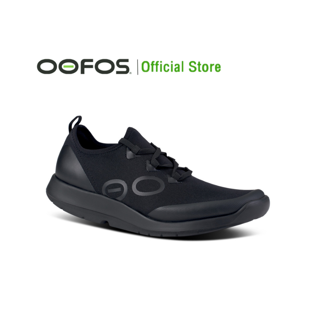 OOMG Men's Sport Lace Black - รองเท้าเพื่อการฟื้นฟู