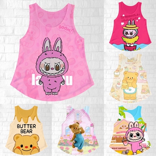 เสื้อกลามเด็กผู้หญิง ลายโพนี่ ยูนิคอร์น น่ารัก ใส่สบาย ไม่ร้อน แห้งง่ายแห้งไว ยับยาก ตั้งแต่ 6 เดือน - 8 ขวบ