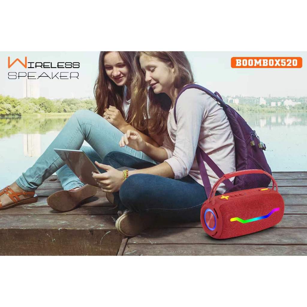 ลำโพงบลูทูธ ลำโพงบลูทูธเบสหนัก รุ่นใหม่ boombox520 คุณภาพเสียงดี เบสทรงพลัง มีมิติ ของแท้ 100% ราคา ถูกที่สุด ดีลบีเคเค แกลเลอรีภาพที่ 5