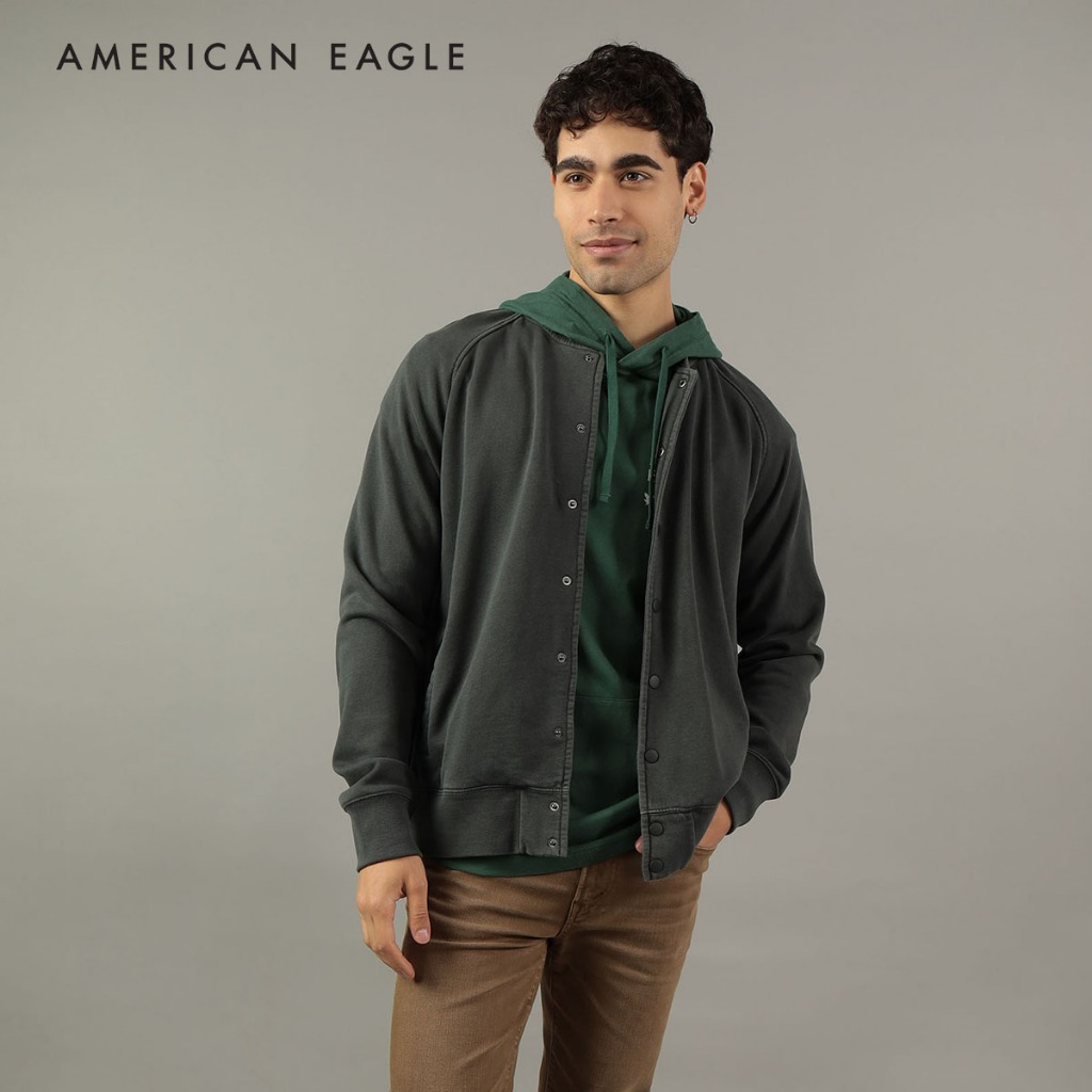 American Eagle Heritage Baseball Jacket เสื้อแจ็คเก็ต ผู้ชาย เบสบอล (EMSC EMJK 019-2154-050)