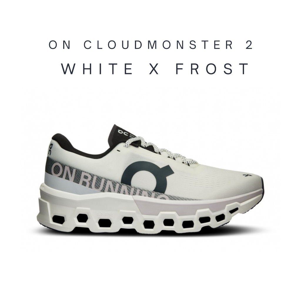 [พร้อมส่ง] On Running Cloud Monster 2 Mens White x Frost 3ME10120664