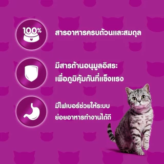 Whiskas (วิสกัส) อาหารเม็ดแมวโต ลูกแมว และ แมวสูงอายุ 1.1-1.2กิโลกรัม