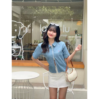 KATIE POLOjean - เสื้อโปโลผ้ายีนส์