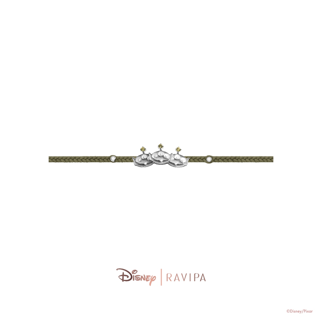 Ravipa | Three Little Aliens Bracelet (Spring Green CZ Diamond)