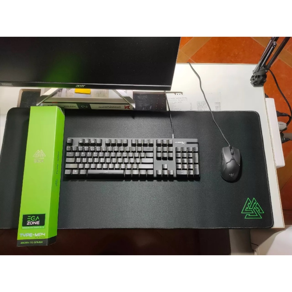 ส่งจากไทย แผ่นรองเมาส์ EGA zone type-mp4 XXL type mp4 900 x 400 มม. ใช้สำหรับรองเมาส์ และ คีย์บอร์ด 