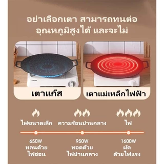 Ventas เตาปิ้งย่าง กระทะย่าง กระทะปิ้งย่าง ถาดปิ้งย่าง ถาดอบมัลติฟังก์ชั่น คลือบกันติด 28-38cm