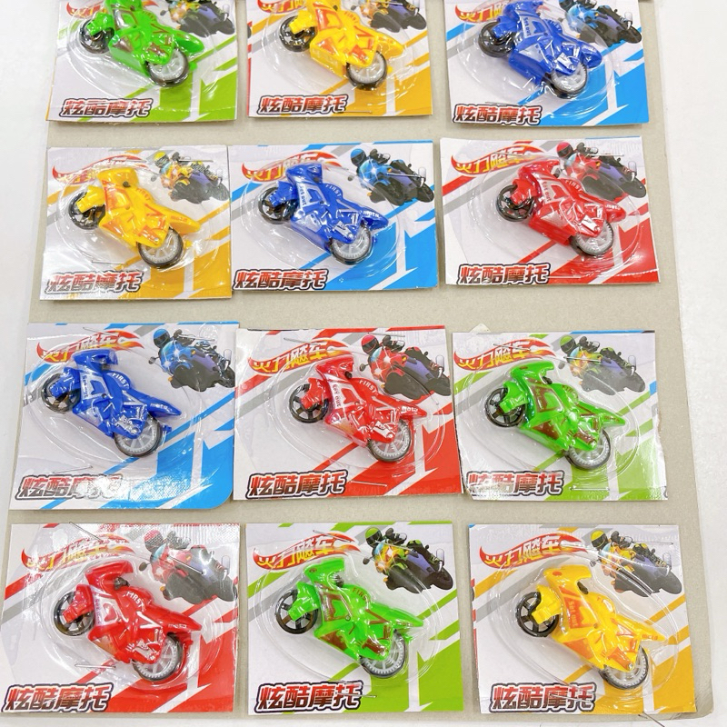 มอเตอร์ไซค์ยกล้อ12คัน รถยกล้อ รถของเล่น พร้อมส่งทันที