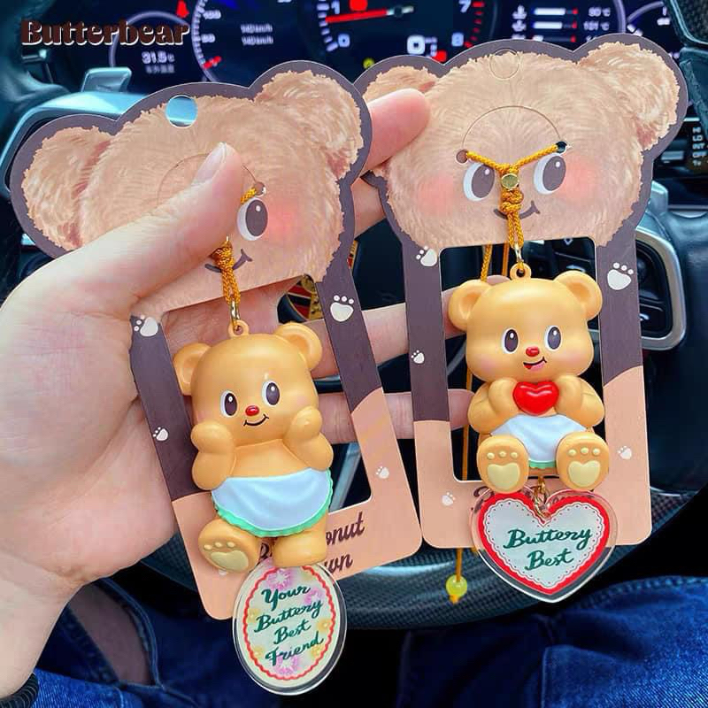 🇹🇭พร้อมส่ง🐻 ที่ห้อยหน้ารถ สายคล้องกระจกหน้ารถ หมีแบร์ butterbear น้องหมีเนย ของแท้💯