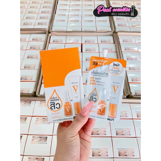 📣เพียวคอส📣SKINSISTA VITAMIN ไอเท็มเด็ดดัง!!สกินซิสต้า วี แอคเน่ เคลียร์ สุดคุ้ม**ยกกล่อง6ซอง**เลือกสูตร