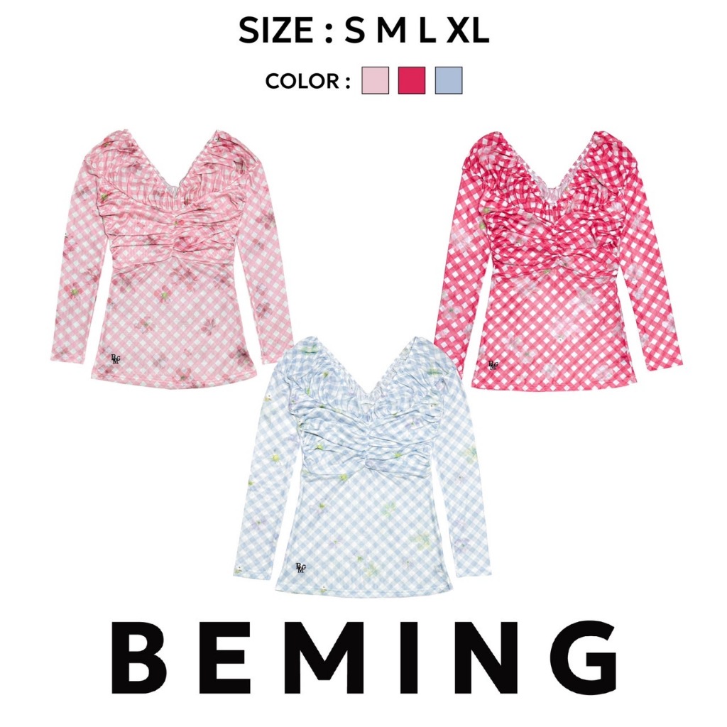 Bemingtop654(S-XL) - Jina Top ปาดไหล่ ผ้าซีทรูนิ่ม ช่วงอกใช้ผ้าซ้อนหลายชั้น