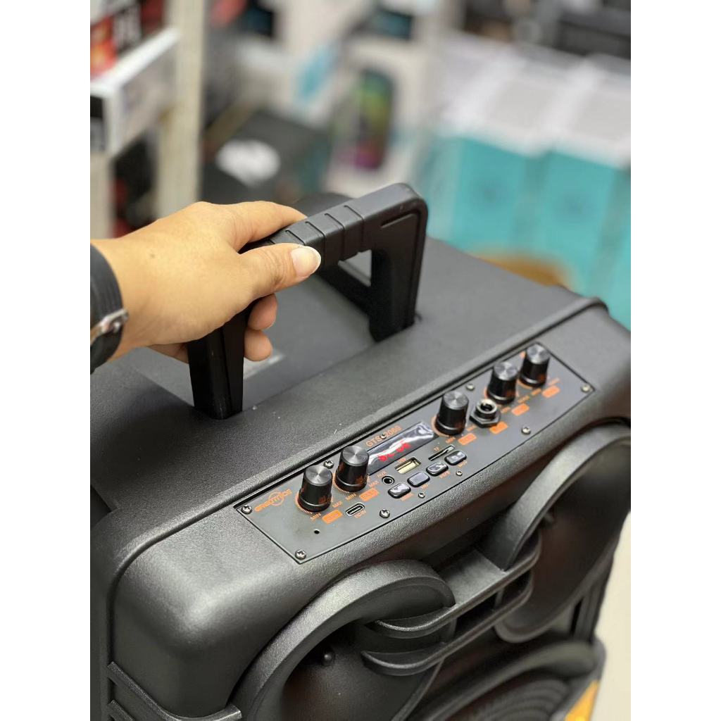 ลำโพงบลูทูธ รุ่น GTS-2069 ดอก12นิ้ว แถมไมค์ลอย/ไมค์สาย/รีโมท รองรับAUX TF USB ปรับเบสและแอคโค่ได้ สินค้าพร้อมส่ง จาก กทม - รูปที่ 3