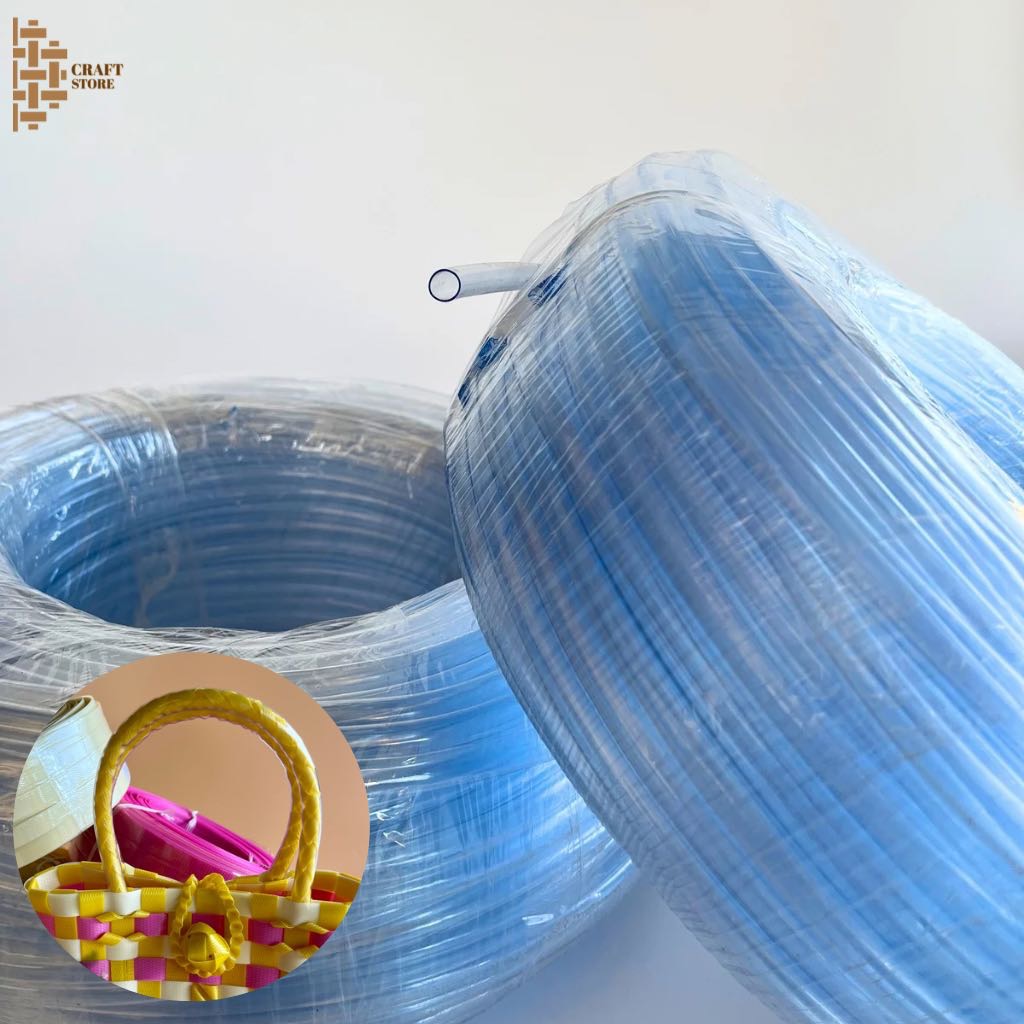 สายยางทำหูกระเป๋า ขนาด 8*9 มิลลิเมตร วัสดุนิ่ม บาง ไว้ใส่สายถักหูกระเป๋า