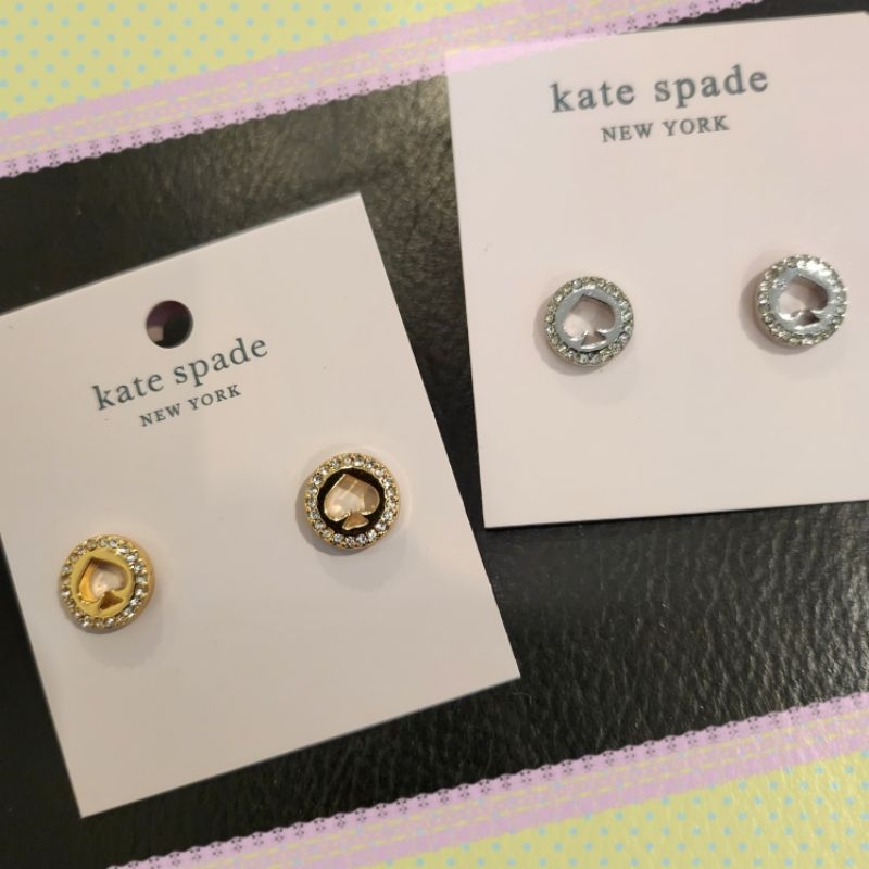 ต่างหู Spot The Spade Pave Halo Spade Studs