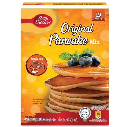 Betty Crocker Original Pancake mix 400g. เบตตี้ คร็อกเกอร์ แป้งแพนเค้ก รสออริจินัล