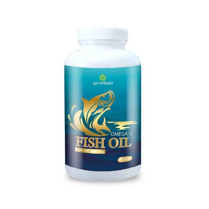 Suphab Osod Fish Oil (200 แคปซูล) สุภาพโอสถ น้ำมันปลา สุภาพโอสถ ฟิชออยล์  อาหารเสริมน้ำมันปลา JSP