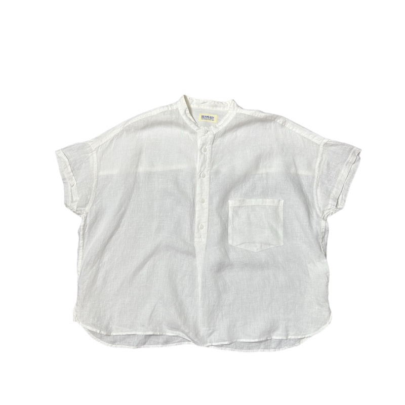 off white linen shirt beams boy(used)