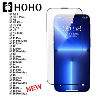 FC🔥HOHOฟิล์มกระจกนิรภัย ใช้สำหรับ iPhone17 Air 16e 11 12 13 14 15 16 17 Pro Max Mini 7 8 S + Plus X XR XS Max ฟิล์มกระจก