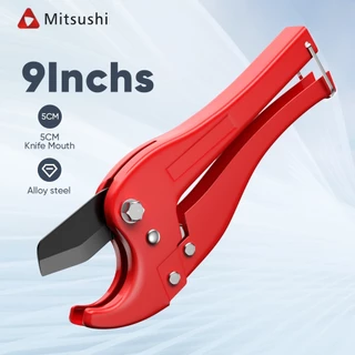 Mitsushi Pipe Cutter กรรไกรตัดท่อ PVC คีมตัดท่อ 32/42mm กรรไกรตัดท่อพีวีซี 8/9 นิ้ว ปลายด้ามจับมีตัวล็อค