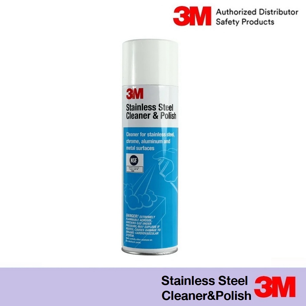 3M สเปรย์ทำความสะอาดและ เคลือบเงาพื้นผิวสแตนเลส 3เอ็ม 600มล Stainless Steel Cleaner & Polish