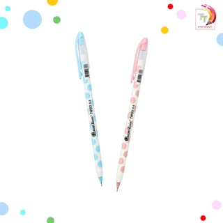Quantum ควอนตั้ม ปากกาลูกลื่น รุ่น Hello Pastel หมึกสีน้ำเงิน ขนาด 0.5 มม. คละสี ( จำนวน 1 ด้าม )