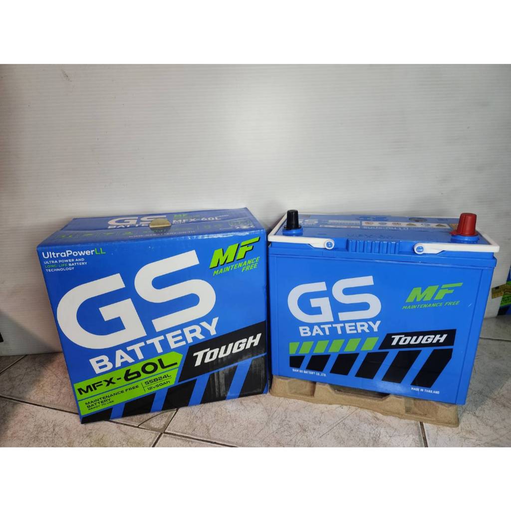 MFX60R , MFX60L {พร้อมส่ง} GS Battery แบตเตอรี่พร้อมใช้  มั่นใจ กำลังไฟสตาร์ทสูง พร้อมใช้งานได้ทันที