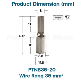 ##ของพร้อมส่ง##หางปลาต่อเบรกเกอร์ รุ่นPTNB## มีตั้งแต่ 10-70sq.mm
