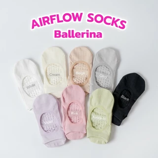 Darlyn - Airflow Socks Ballerina ถุงเท้ากันลื่นระบายอากาศ ถุงเท้ากีฬา โยคะ พิลาทิส มีปุ่มกันลื่น