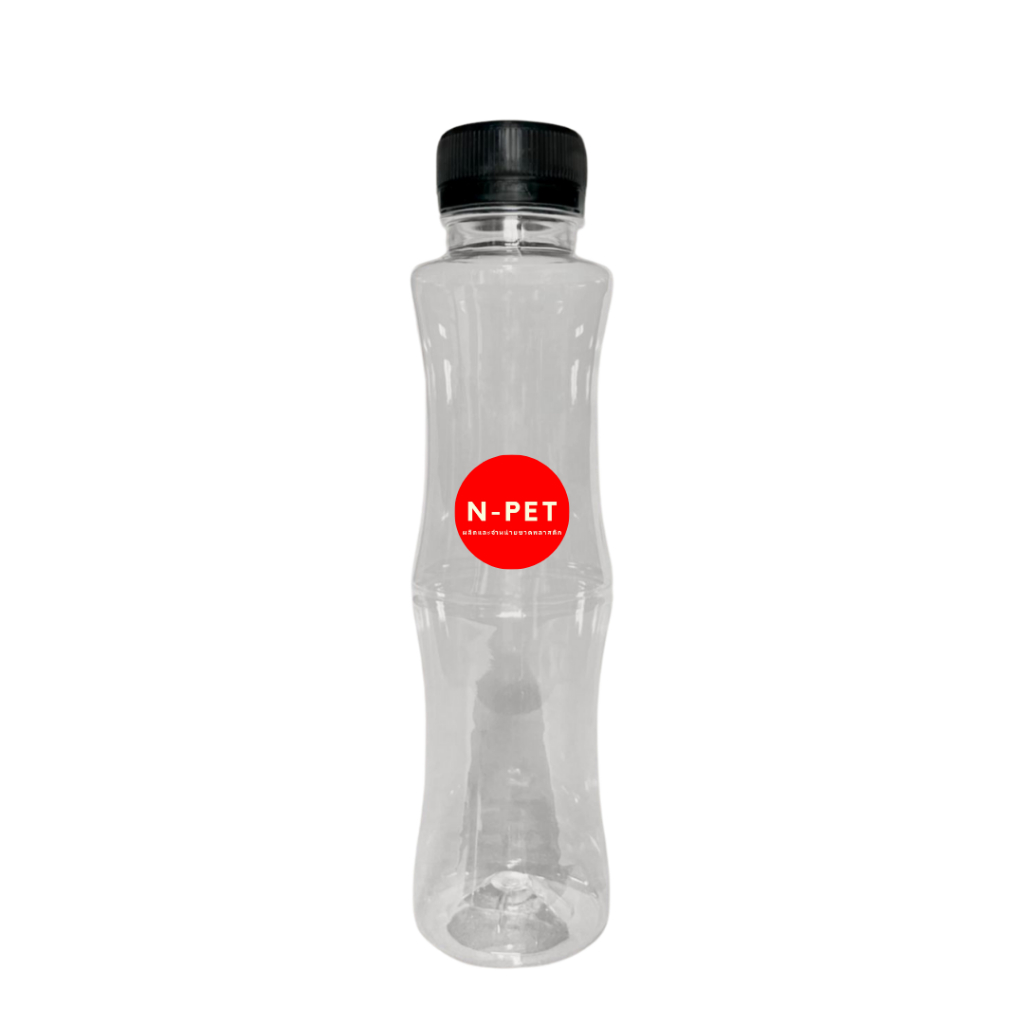 ขวดพลาสติก PET ทรงปล้องอ้อย คอยาว ขนาด 200 ml.จำนวน 150 ขวด พร้อมฝาให้เลือก 10 สี