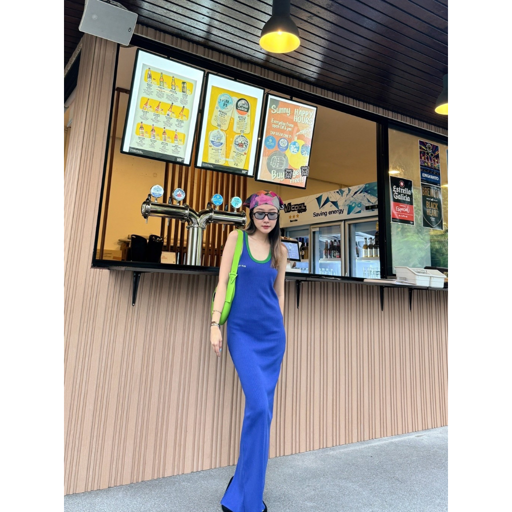 ZTN0057 ZTNclub two tone dress