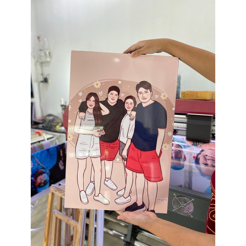 กรอบลอยโฟโต้ 1แถม1 บอร์ดไดคัท 60x40 ซม. ของขวัญวันเกิด รับปริญญา งานแต่ง งานเกษียณ รูปที่ 7