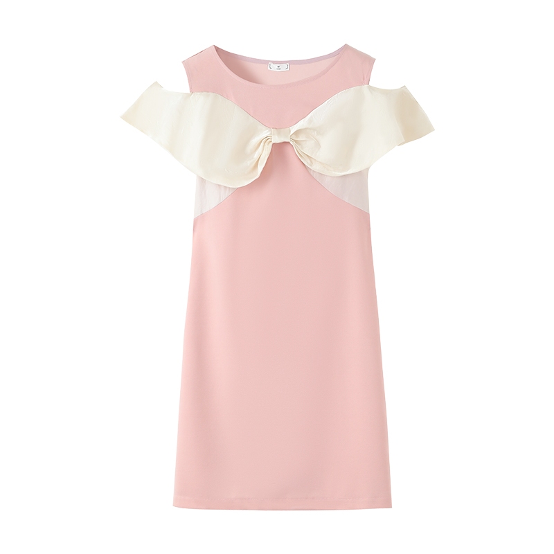 S-4XL   3 สี   เหมาะสำหรับสาวอวบ 40-90KG ชุดเดรสโบว์ ดีไซน์เปิดไหล่ น่ารัก มีเสน่ห์ เดรสปิดท้องและทำให้ดูผอม หุ่นดี ราคา ถูกที่สุด ดีลบีเคเค แกลเลอรีภาพที่ 8