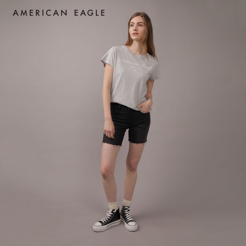 American Eagle Crew Neck Tee เสื้อยืด ผู้หญิง คอกลม (EWTS 037-9462-050)