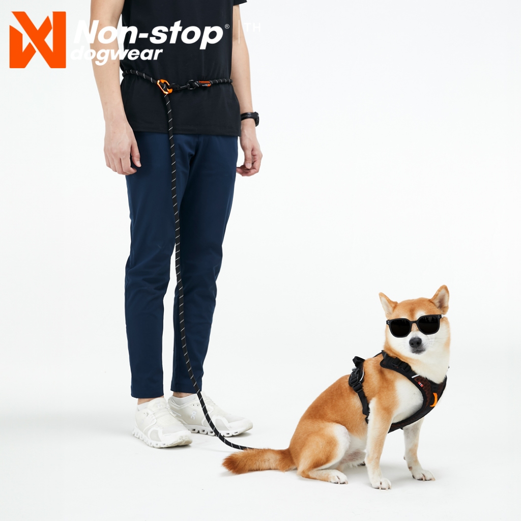 Non-stop dogwear Rock Adjustable Leash สายจูงสุนัขแบบกลม ปรับได้ 2.3m